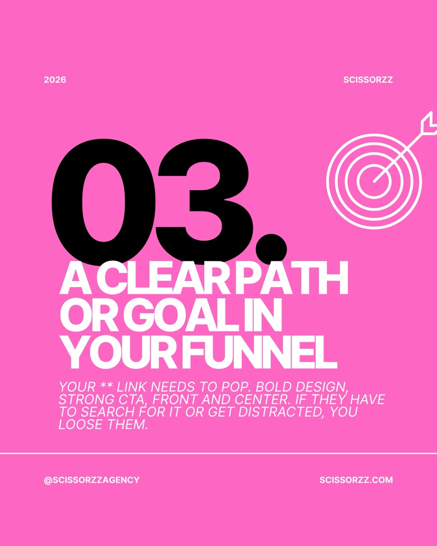 Step 3: a clear path or goal in your funnel